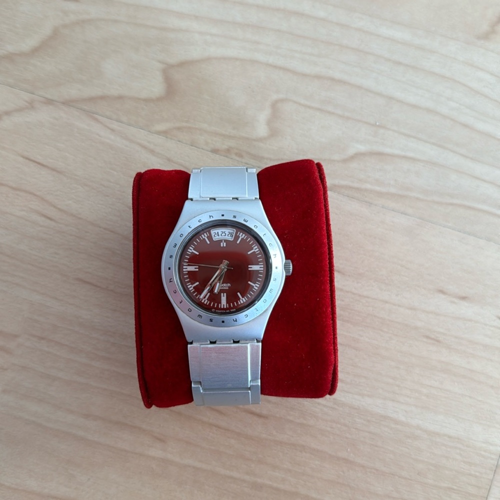 Swatch watch aluminum
